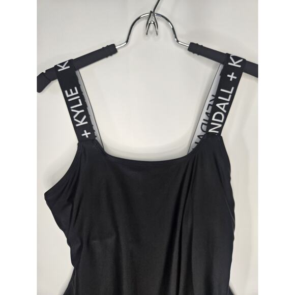 Kendall + Kylie 283915 Women's Band One-Piece Swimsuit, Size Large Classic - Picture 2 of 7